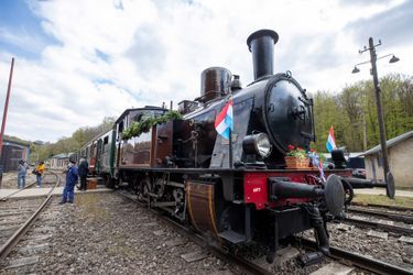 Le train 1900 de l’AMTF, à Fond-de-Gras, le 30 avril 2021