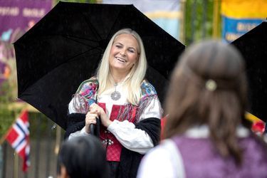 La princesse Mette-Marit de Norvège à Asker, le 17 mai 2021