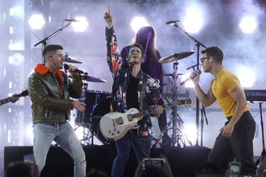 Les Jonas Brothers aux Billboard Music Awards à Los Angeles le 23 mai 2021
