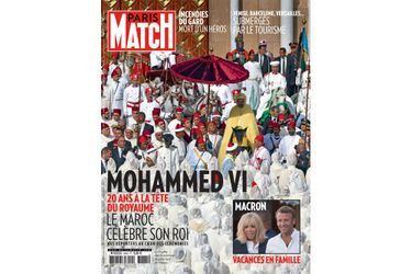 En couverture de Paris Match n°3665, le roi du Maroc, Mohammed VI.