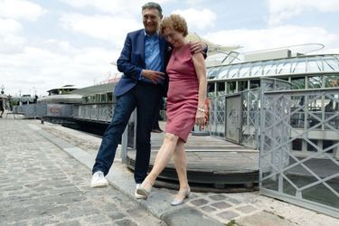 Jean-Marc Borello et Muriel Pénicaud le 19 juillet sur le quai d'Orsay, à Paris.