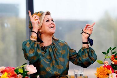 La reine Maxima des Pays-Bas à Eindhoven, le 27 avril 2021