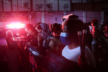 Manifestation à Rio après la sanglante opération de police dans une favela, le 7 mai 2021.