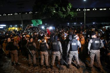 Manifestation à Rio après la sanglante opération de police dans une favela, le 7 mai 2021.