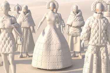 Les modèles inspirés du folklore russe d’Alena Akhmadullina, en vente sur le site dressx.com.