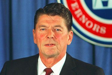 Ronald Reagan à Washington en février 1969. A l'époque, il était gouverneur de la Californie.