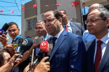Le chef du gouvernement Youssef Chahed à Tunis, le 3 juillet 2019