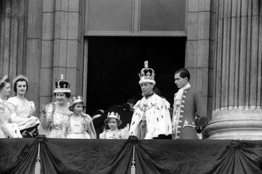 La princesse Elizabeth le jour du couronnement du roi George VI, son père, le 12 mai 1937