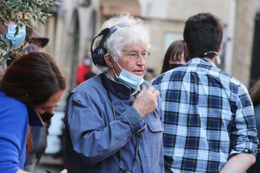 Jean-Jacques Annaud à Paris sur le tournage de son film «Notre-Dame brûle» le 19 avril 2021