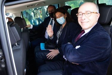 François Hollande, Anne Hidalgo et Bernard Cazeneuve. 
