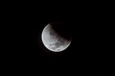 Une éclipse partielle lunaire. (photo d'illustration)