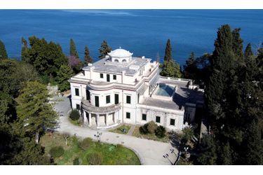 La villa «Mon Repos», maison natale du prince Philip à Corfou, le 10 avril 2021
