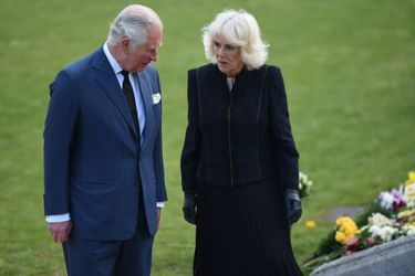 Le prince Charles et la duchesse de Cornouailles Camilla à Londres, le 15 avril 2021