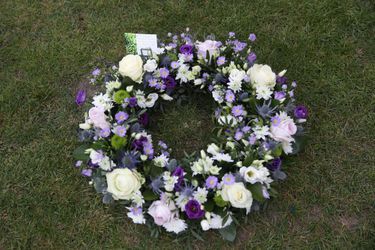 La couronne de fleurs de l&#039;Ecosse pour le prince Philip, à Windsor le 16 avril 2021