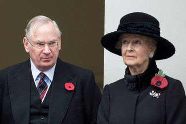 Le duc Richard de Gloucester et la princesse Alexandra de Kent, cousins de la reine Elizabeth II, le 8 novembre 2015