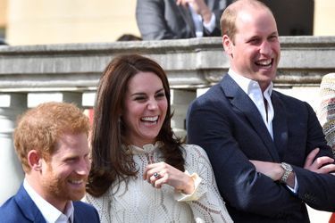 Harry, Kate et William à Buckingham Palace en mai 2017