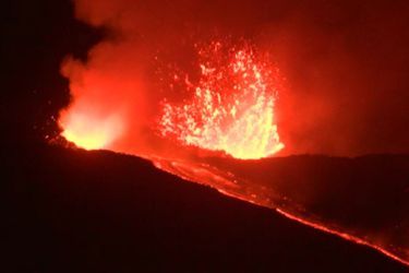 L&#039;Etna est entré en éruption, le 1er juin 2019.