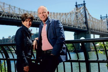 Avec sa femme, Michèle, qui contribue étroitement à ses succès, à New York en 2016. Une histoire d’amour commencée à l’adolescence.