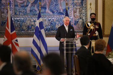 Le prince Charles à Athènes, le 24 mars 2021