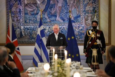 Le prince Charles à Athènes, le 24 mars 2021
