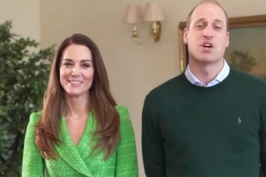 Kate Middleton (en veste Zara) avec le prince William pour célébrer la Saint-Patrick en mars 2021