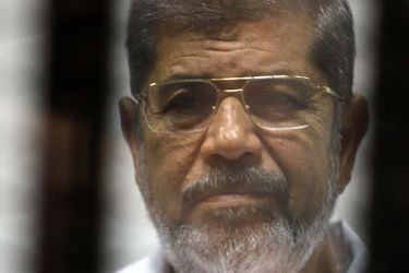 L&#039;ancien président égyptien issu des Frères musulmans Mohamed Morsi, ici en mai 2014. 