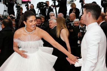 Priyanka Chopra et Nick Jonas à Cannes cette année. 