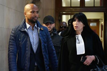 Le rappeur Rohff et son avocate Malika Ibazatene, le 29 septembre 2017 à Paris.