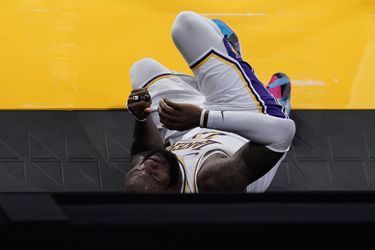 LeBron James lors du match des Lakers face à Atlanta à Los Angeles le 20 mars 2021