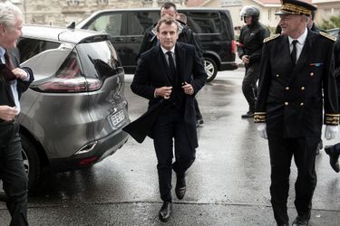 Emmanuel Macron vendredi lors d&#039;un déplacement à Biarritz.    