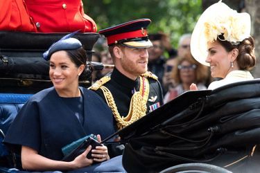 Meghan Markle, Kate Middleton et le prince Harry à Londres, le 8 juin 2019