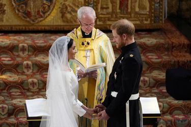 Meghan Markle et le prince Harry le jour de leur mariage à Windsor le 19 mai 2018