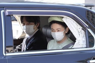 La princesse Kiko du Japon et le prince héritier Fumihito d'Akishino à Tokyo, le 26 mars 2021
