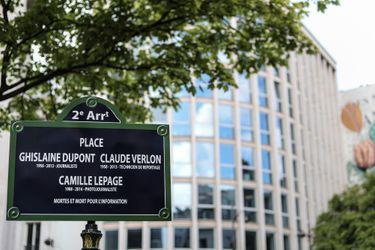 Une place &quot;Ghislaine Dupont - Claude Verlon - Camille Lepage&quot; a été inaugurée à Paris vendredi