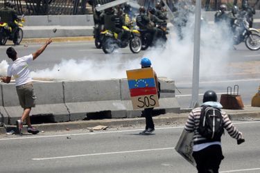 Des partisans de Juan Guaido, à Caracas le 1er mai. 