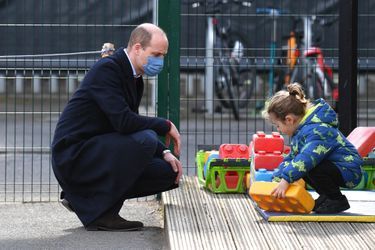 Le prince William lors d&#039;un engagement royal dans une école, jeudi