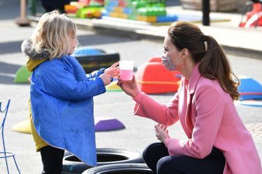 Kate Middleton lors d&#039;un engagement royal dans une école, jeudi 