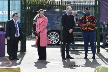 Kate Middleton et le prince William lors d&#039;un engagement royal dans une école, jeudi