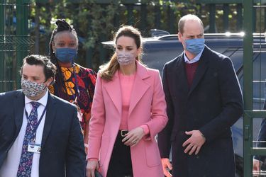 Kate Middleton et le prince William lors d&#039;un engagement royal dans une école, jeudi 