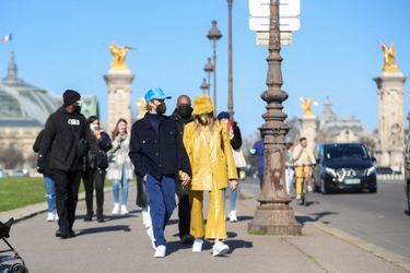 Justin et Hailey Bieber à Paris le 28 février 2021