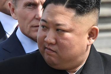 Kim Jong Un en avril 2019 à Vladivostok en Russie.