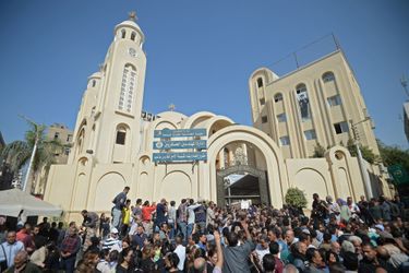 Cérémonie le 3 novembre 2019 pour les victimes du dernier attentat revendiqué par Daech dans la province de Minya en Egypte