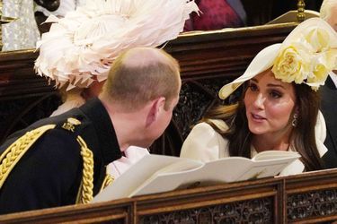 Le prince William et Kate Middleton au mariage des Sussex en mai 2018