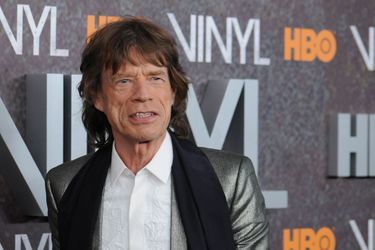 Mick Jagger à la première de la série &quot;Vinyl&quot;, à New York en 2016