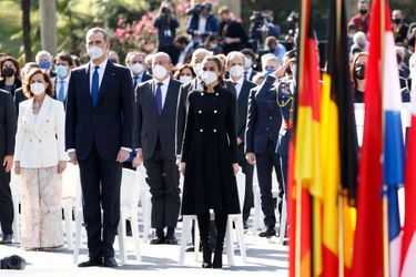 La reine Letizia et le roi Felipe VI d&#039;Espagne à Madrid, le 11 mars 2021