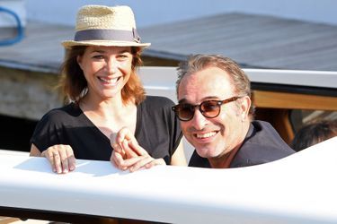 Nathalie Péchalat et Jean Dujardin au Festival du film de Venise en septembre 2019