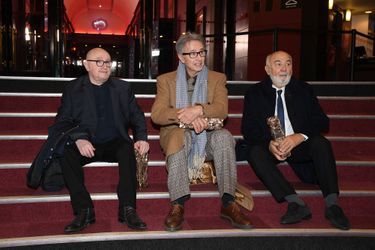 Michel Blanc, Thierry Lhermitte et Gérard Jugnot vendredi soir aux César 2021.