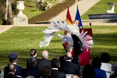 La danseur et chorégraphe Rubén Olmo lors de la cérémonie  en reconnaissance et en mémoire de toutes les victimes du terrorisme, présidée par le roi Felipe VI et la reine Letizia d&#039;Espagne, à Madrid le 11 mars 2021