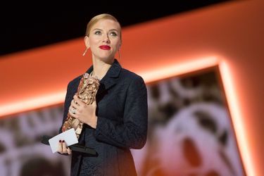 Scarlett Johansson recevant le César d&#039;honneur en 2014