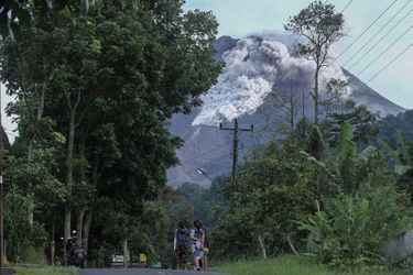 L&#039;éruption du Merapi, en janvier dernier.
